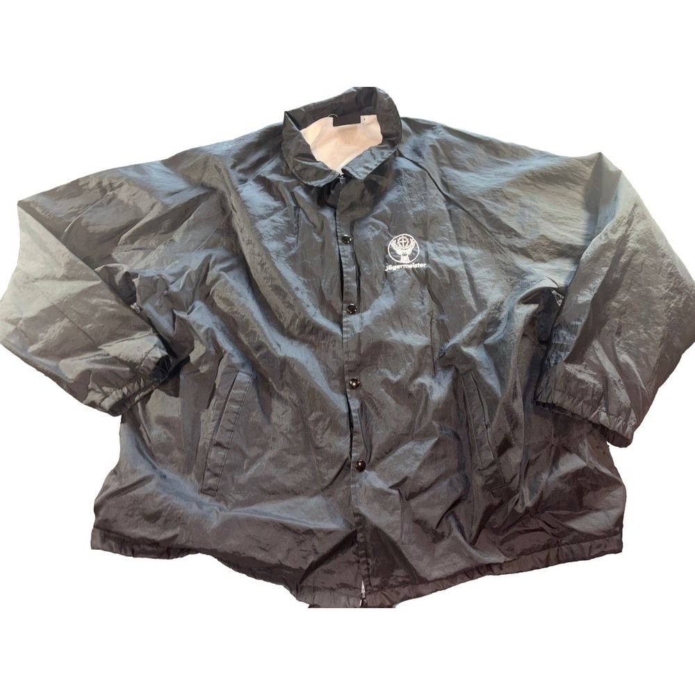 Vintage Jagermeister So Smooth Nylon Jacket‎ Lined Mens Size 2XL Embroidered